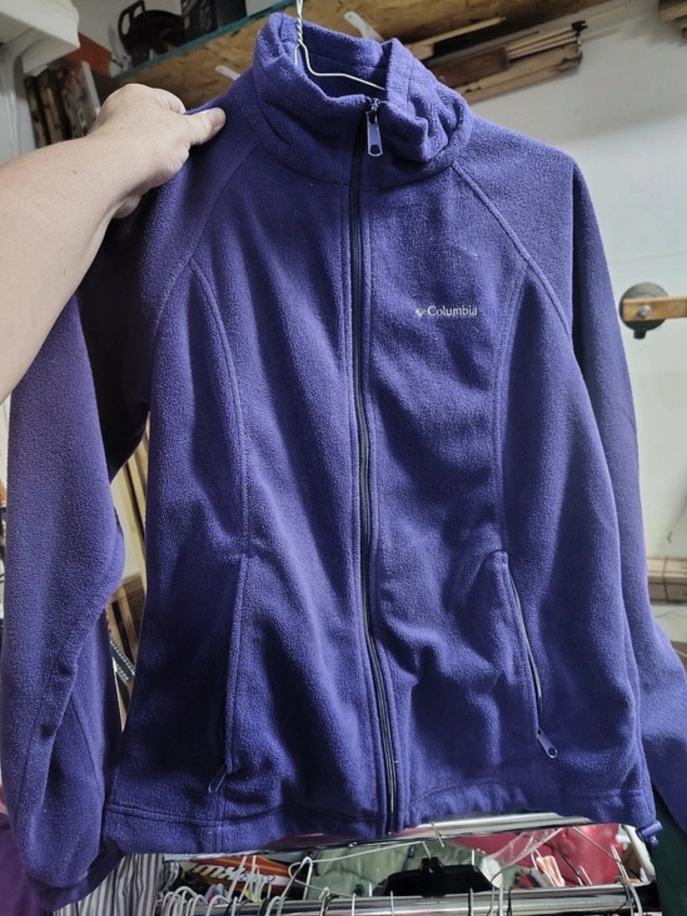 Columbia Benton Springs Full Zip Fleece Jacket Purple